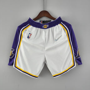 Shorts 75th anniversary Los Angeles Lakers white NBA