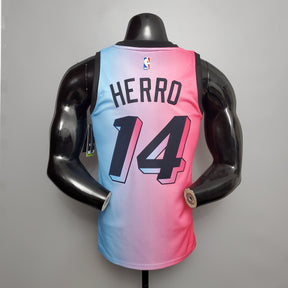 Regata NBA Miami Heat - Hero #14 City Edition Pink Blue