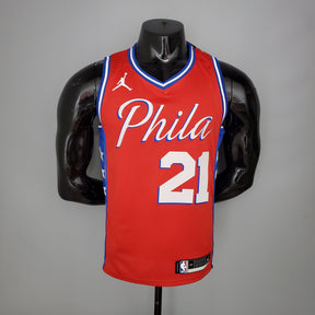 Regata NBA Philadelphia 76ers - Joel Embiid #21 Red