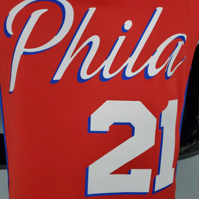 Regata NBA Philadelphia 76ers - Joel Embiid #21 Red