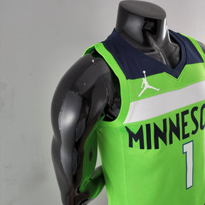 Regata NBA Minnesota Timberwolves - Edwards #1 Green