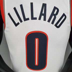 Regata NBA Portland Trail Blazers - Lillard #0 White