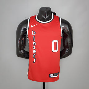 Regata NBA Portland Trail Blazers - Lillard #0 Retro Red