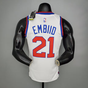 Regata NBA Philadelphia 76ers - Joel Embiid #21 Edição Limitada Cursiva