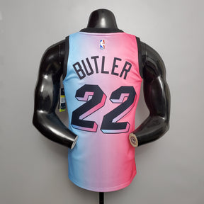 Regata NBA Miami Heat - Butler #22 City Edition Pink Blue