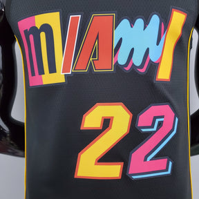 Regata NBA Miami Heat - Butler #22 City Edition Black