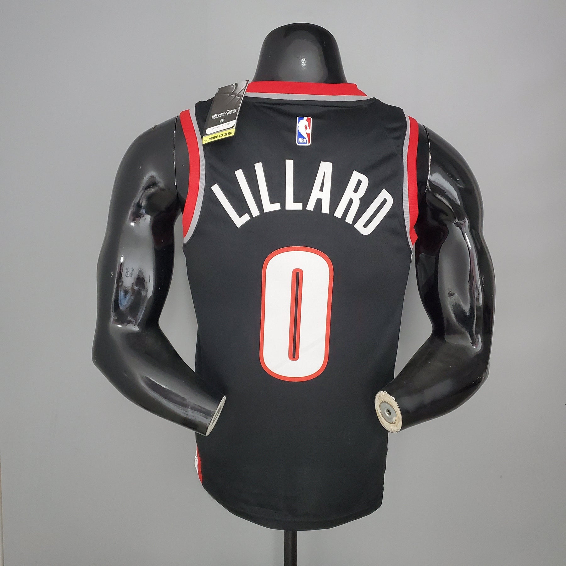 Regata NBA Portland Trail Blazers - Lillard #0 Black