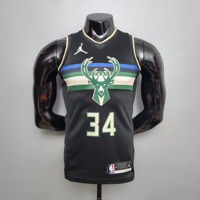 Regata NBA Milwaukee Bucks - Antetokounmpo #34 Theme Edition Black