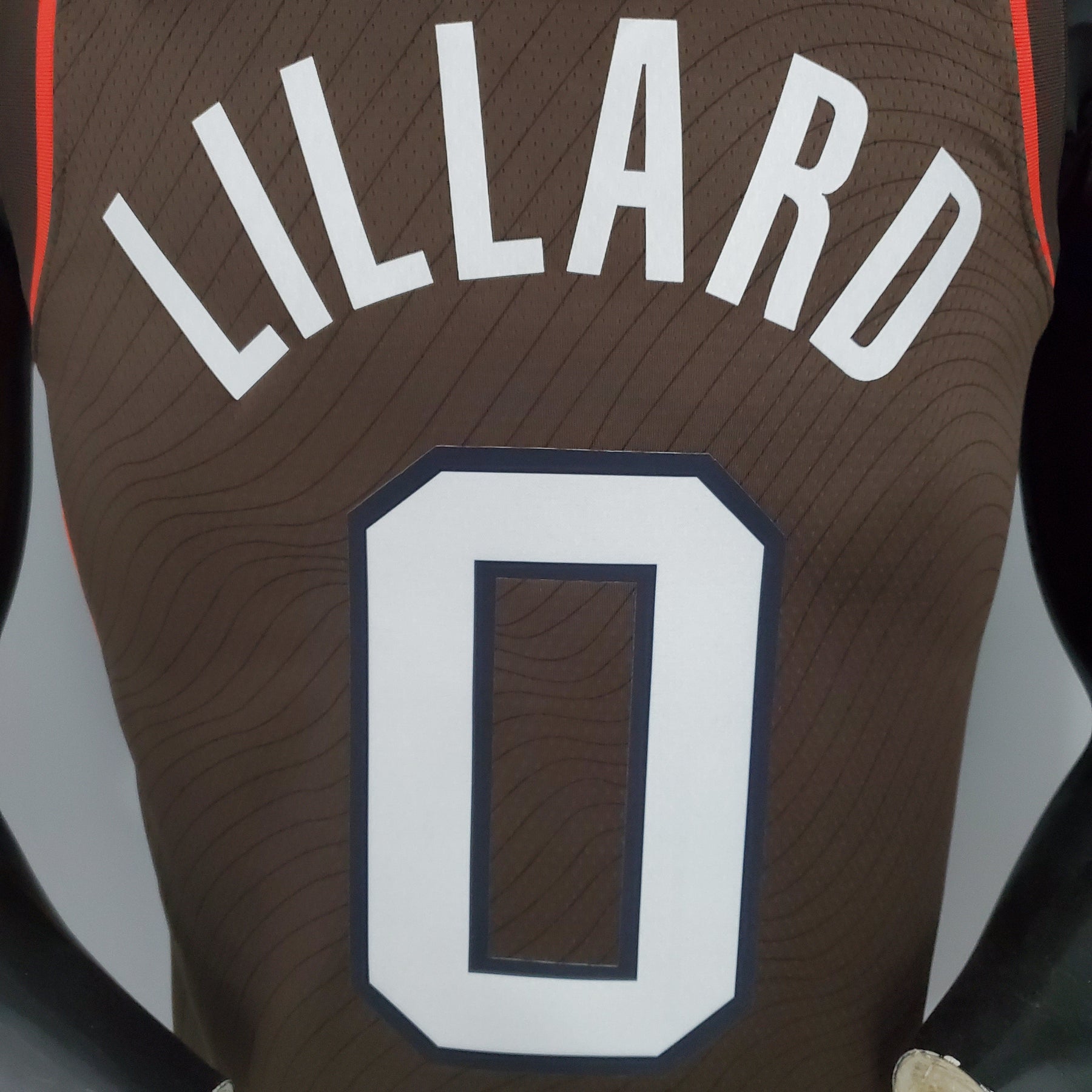 Regata NBA Portland Trail Blazers - Lillard #0 City Edition Brown