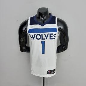 Regata NBA Minnesota Timberwolves - Edwards #1 White