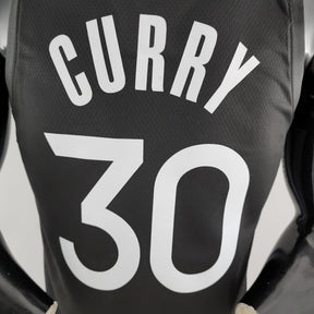 Regata NBA Golden State Warriors - Stephen Curry #30 City Edition Black and Grey