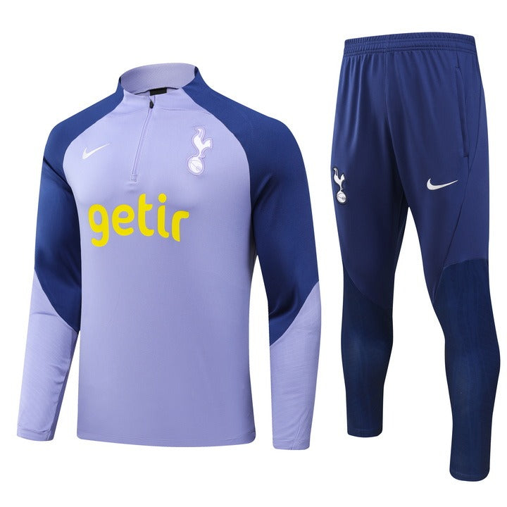 Conjunto Treino Tottenham Ziper Cinza 2023/24