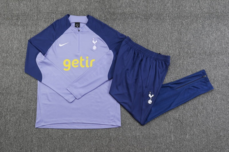 Conjunto Treino Tottenham Ziper Cinza 2023/24