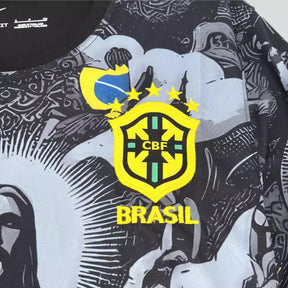 Camisa do Brasil Preta Cristo Redentor 2024Unissex