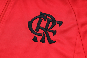 Conjunto Treino Flamengo Ziper Curto Vermelho 2023/24