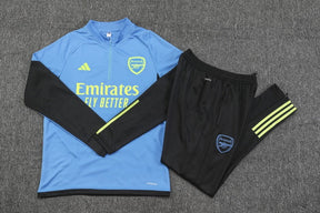 Conjunto Treino Arsenal Ziper Azul 2023/24