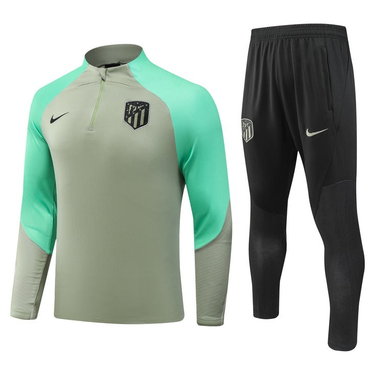 Conjunto Treino Atlético de Madrid Ziper Cinza 2023/24