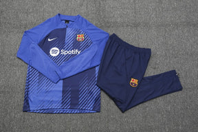 Conjunto Treino Barcelona Ziper Curto 2023/24