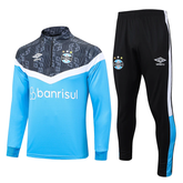 Conjunto Treino Grêmio Ziper Curto Azul 2023/24