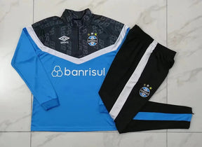 Conjunto Treino Grêmio Ziper Curto Azul 2023/24