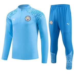 Conjunto Treino Manchester City Ziper Curto 2023/24